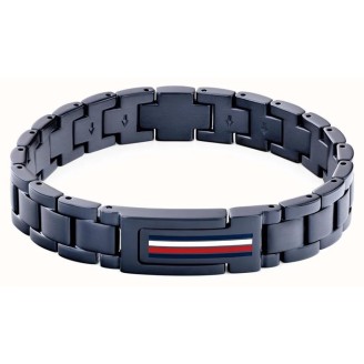 PULSERA ACERO TOMMY BLUE