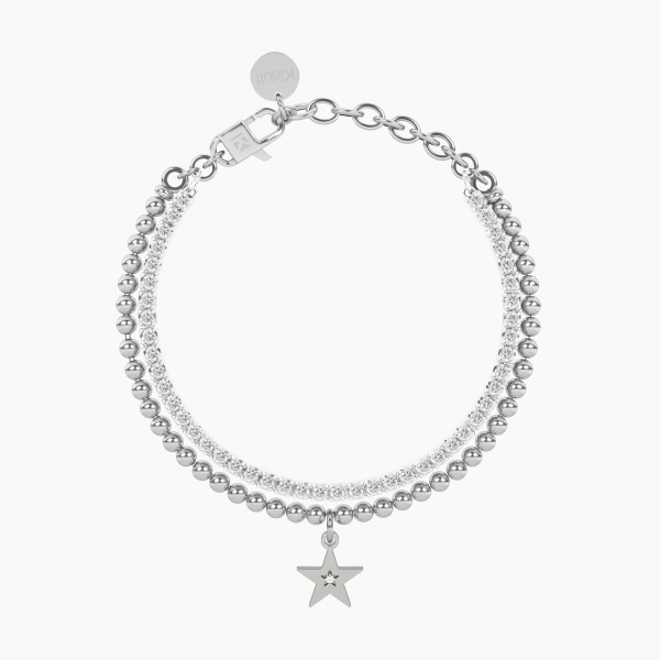 PULSERA ACERO KIDULT DOBLE ESTRELLA