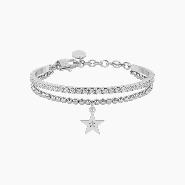 PULSERA ACERO KIDULT DOBLE ESTRELLA