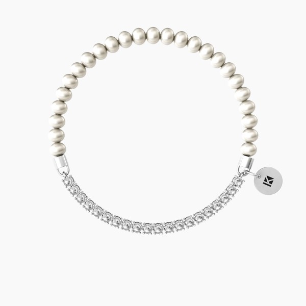 PULSERA  KIDULT PERLAS CONCHA7 CRISTAL