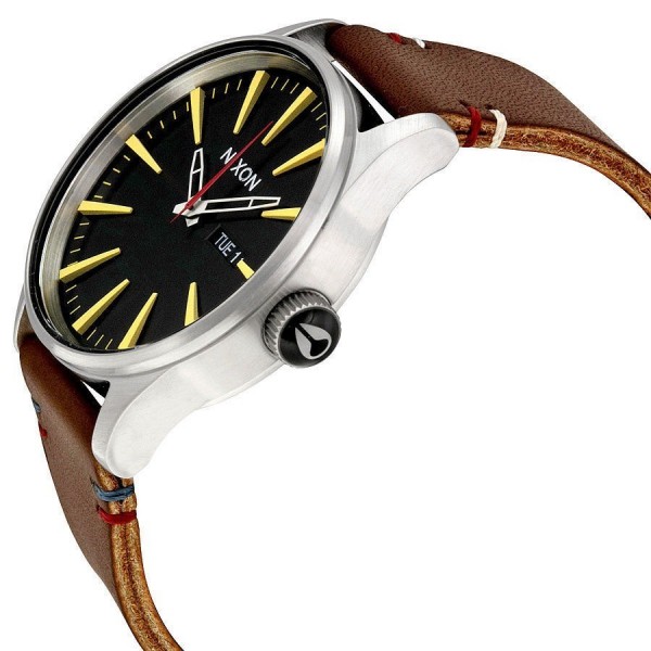 RELOJ NIXON SENTRY PIEL