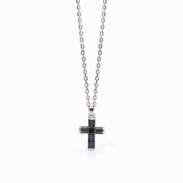 COLLAR 2JEWELS ACERO CRUZ PVD