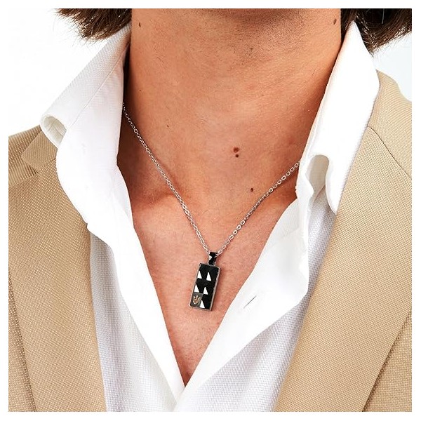 COLLAR ACERO CABALLERO MASERATI BLACK