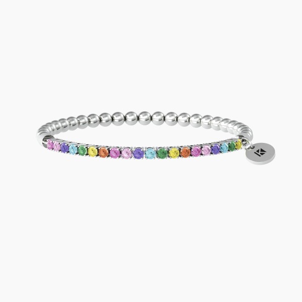 PULSERA ACERO KIDULT CIRCONITAS COLORES
