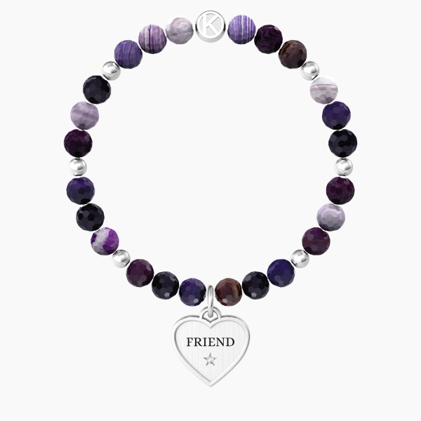 PULSERA KIDULT AGATA CORAZON FRIEND