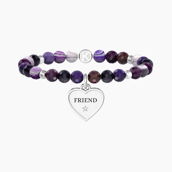 PULSERA KIDULT AGATA CORAZON FRIEND