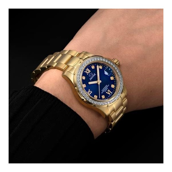 RELOJ JAGUAR SEÑORA CHAPADA ESFERA AZUL NOCHE