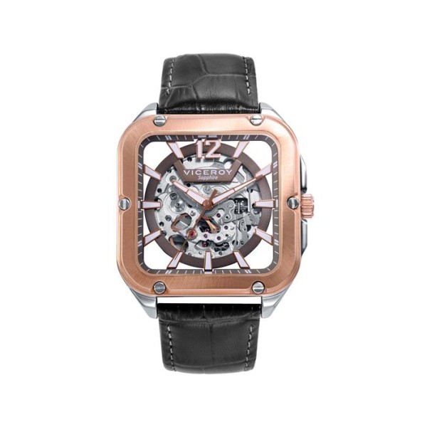 RELOJ VICEROY AUTOMATICO ACERO IP ROSA CORREA SR VA