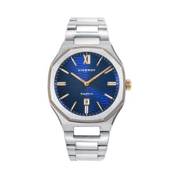 RELOJ ACERO IP DORADO BRAZALETE SR VA