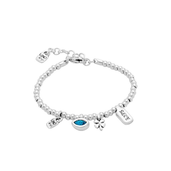 PULSERA UNODE50 BAÑO PLATA SWAROVSKI
