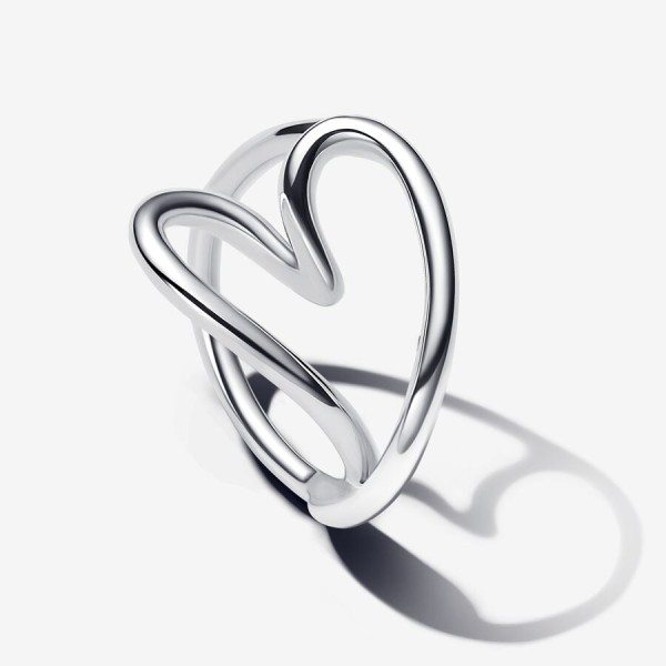 Anillo Corazón Forma Orgánica