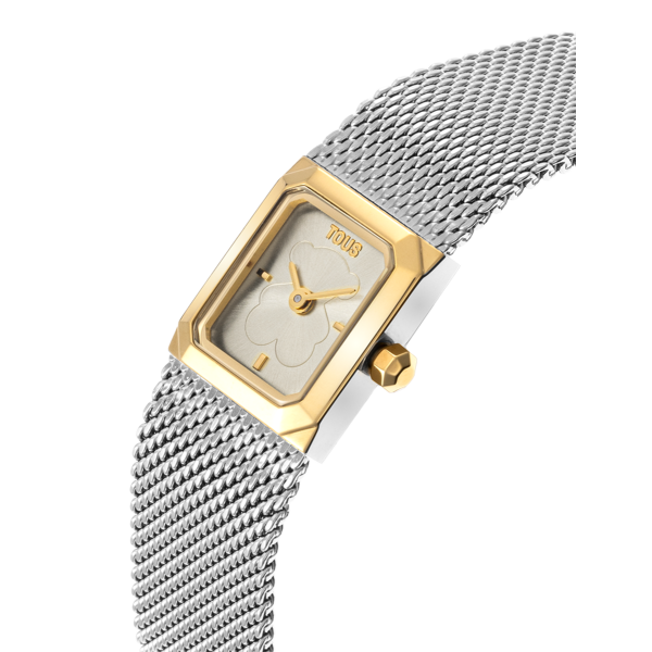 Reloj Tous Minimesh bicolor acero/gold