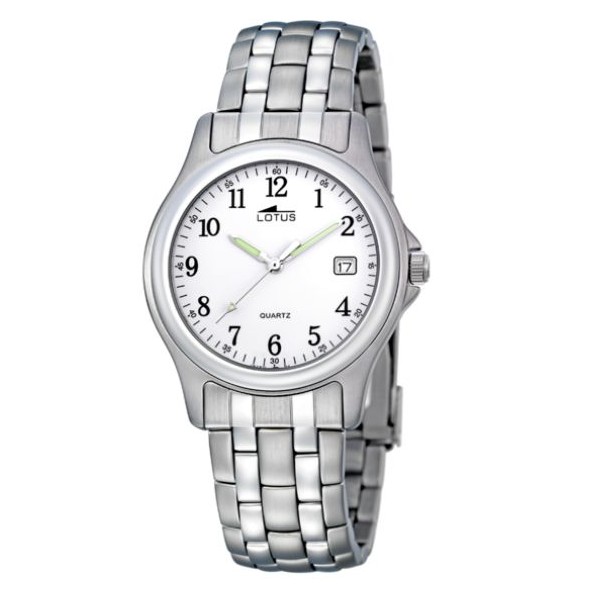 RELOJ DE HOMBRE LOTUS CLASSIC STEEL CON ESFERA BLANCA