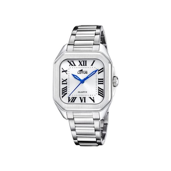 Reloj Lotus Plateado Analógico Mujer