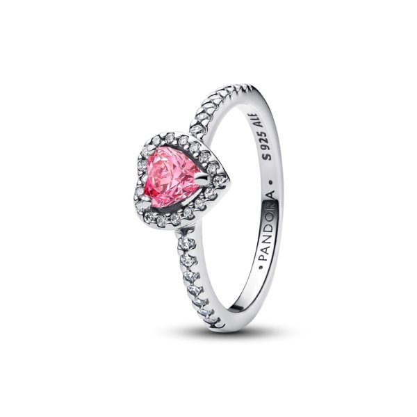 ANILLO CORAZON ROSA