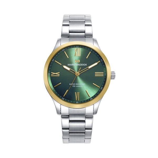 Reloj caja bicolor de acero