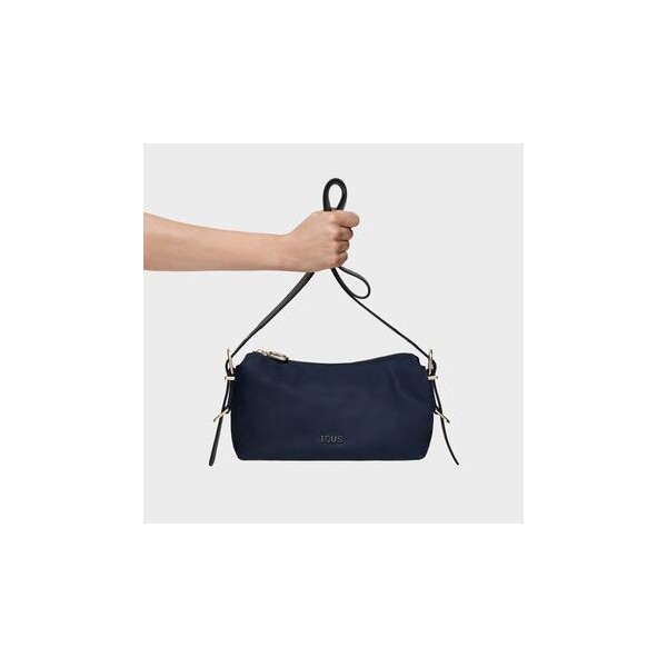 Bandolera pequeña azul marino TOUS Buckles Soft