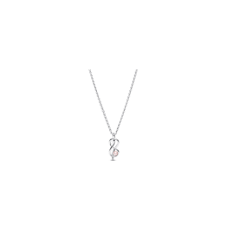 collar infinito perlas