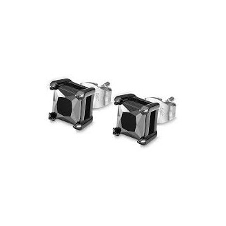 pendientes negros circonitas