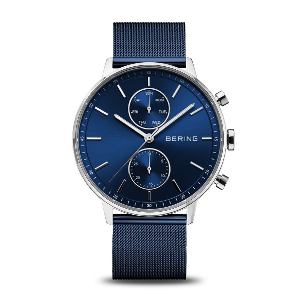 RELOJ BERING CLASSIC ESFERA AZUL MALLA