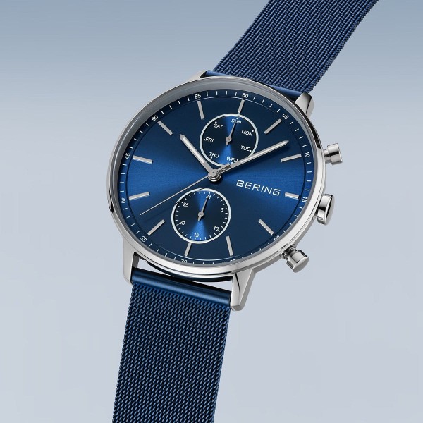 RELOJ BERING CLASSIC ESFERA AZUL MALLA