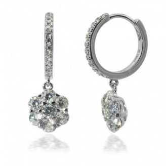 AROS PLATA CAMALEONI FLOR...