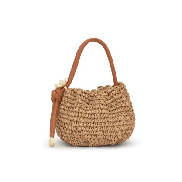 Bombonera camel de rafia TOUS Daisy