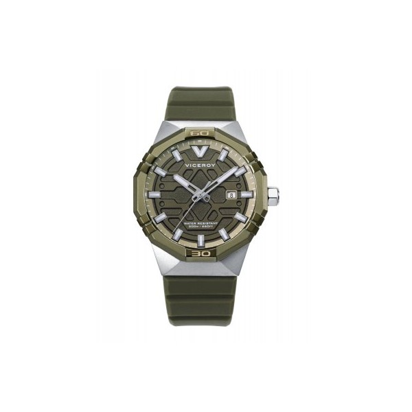 RELOJ VICEROY BITONO CORREA SILICONA VERDE
