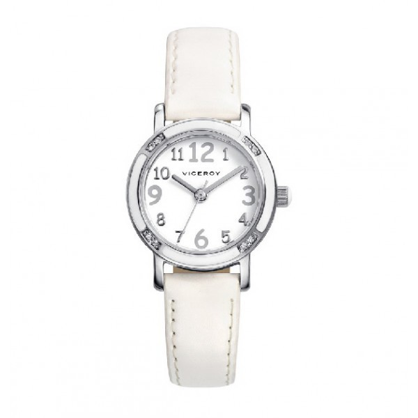 VICEROY WATCH FOR GIRLS WHITE LEATHER
