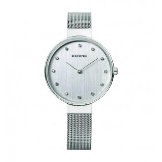 Classic silver fine mesh watch