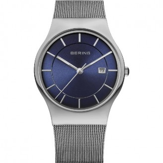 Minimalist blue dial watch