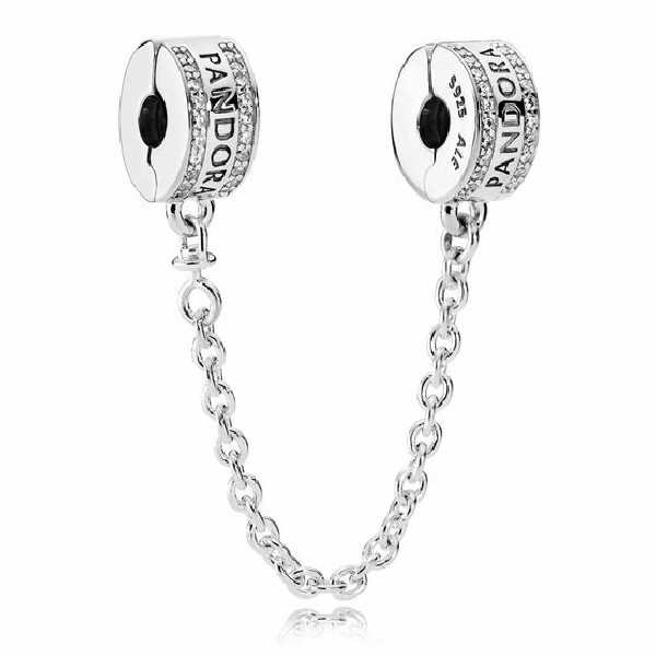 CADENA SEG PLATA CIRC LOGOPAND
