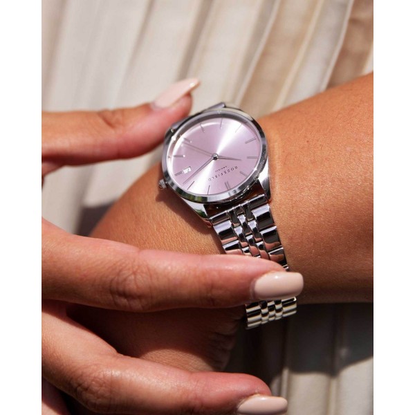 The Ace Pink Sunray Silver 33mm