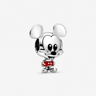 Charm en plata de ley Mickey Mouse con Pantalones Rojos